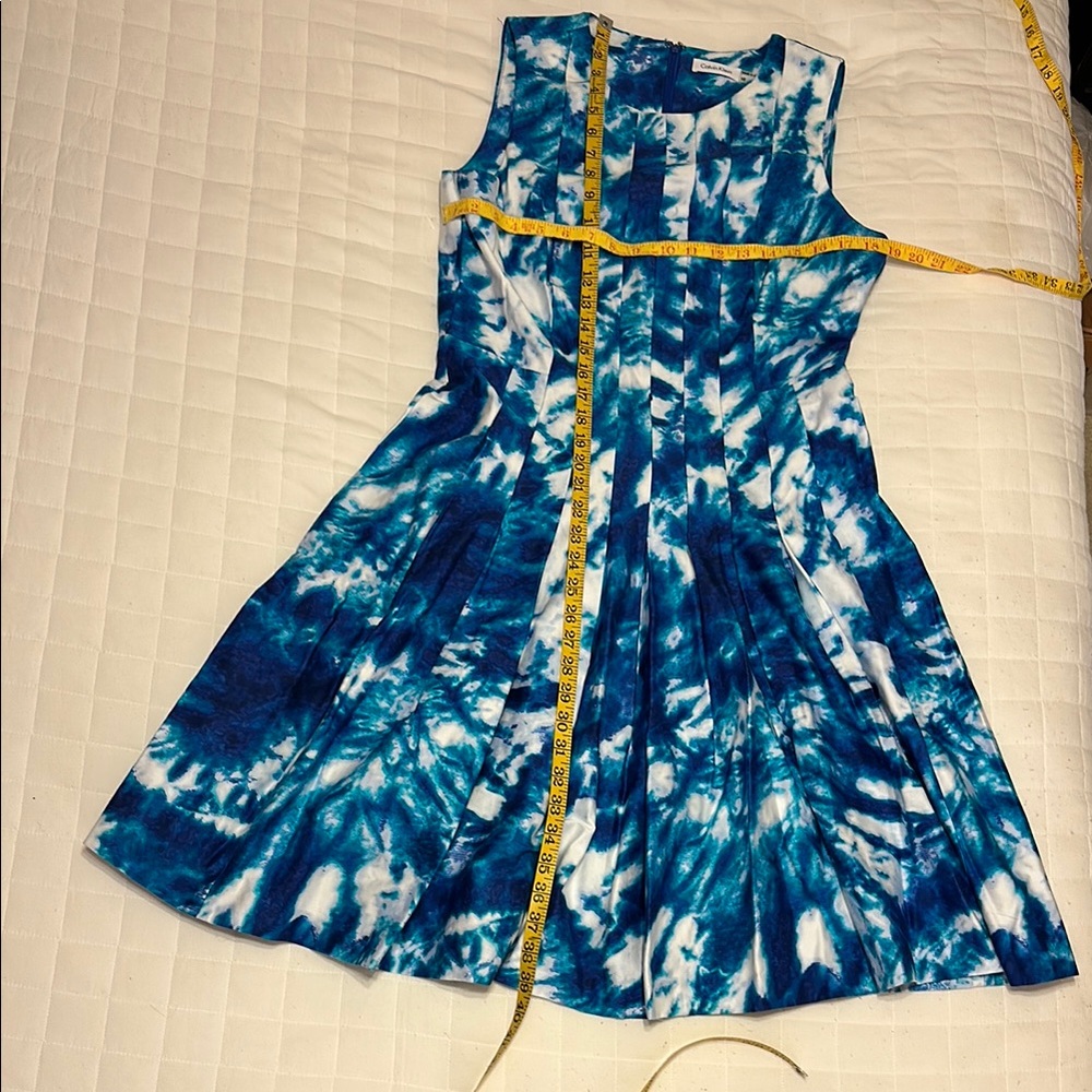 Blue and White Dress